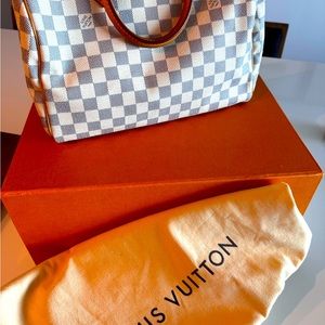 Damier Azur Speedy Bandouliere 35